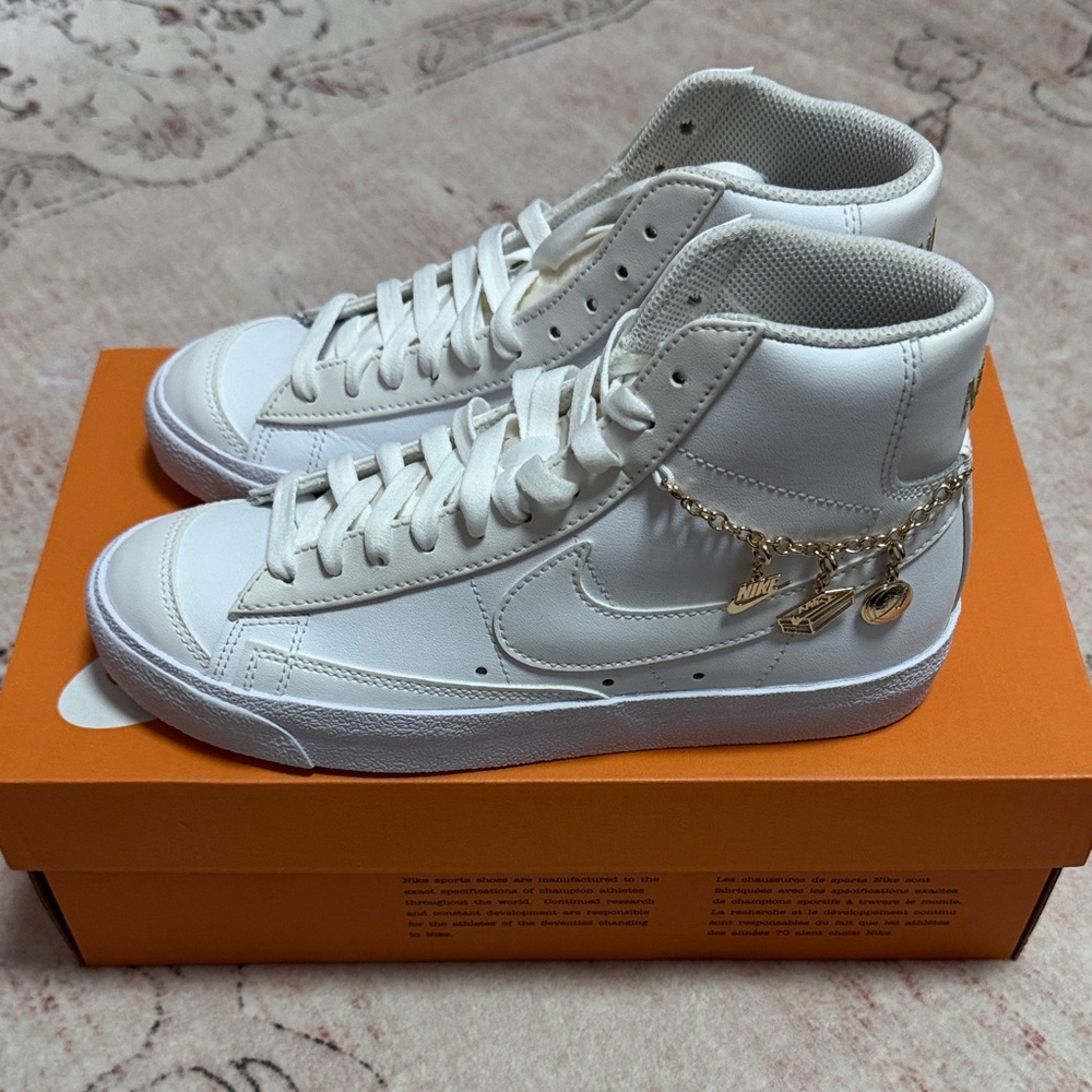 BMWT.  Nike Women's Blazer Mid 77 LX Sneakers with Gold Accents